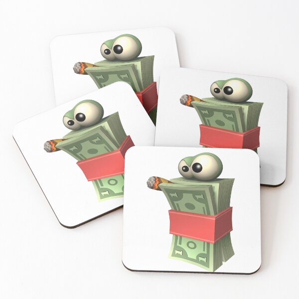 Item preview, Y2K Retro 3D Smoking Money Stack Hustle designed and sold by NostalgiaOS.