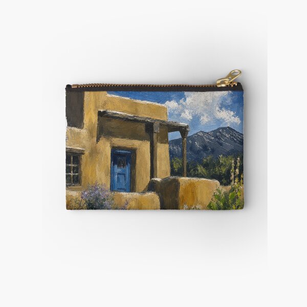Artikelvorschau, Adobe House • Kunst der Südwestwüste • Rustikale Pueblo-Architektur (Malerei) entworfen und verkauft von An Old Mans Art.