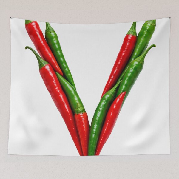 Item preview, Letter V chili art designed and sold by urbanshop7.
