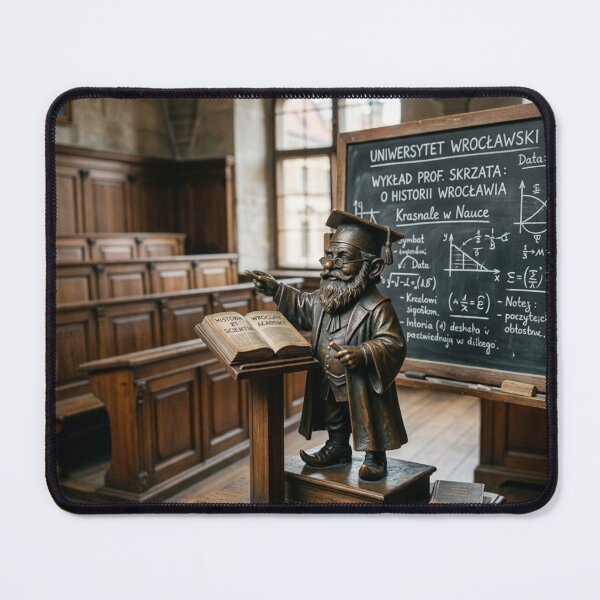 Item preview, Professor Lecture Hall Gnome Art Print – Quirky Academic Gift, Poland Travel Decor designed and sold by Purrfecta.
