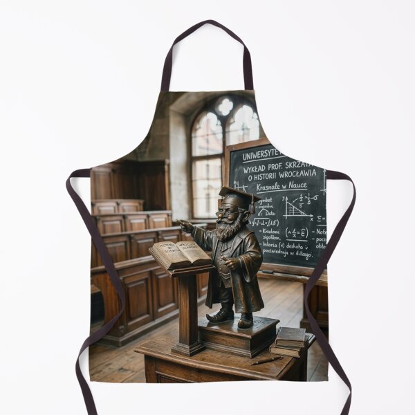 Item preview, Professor Lecture Hall Gnome Art Print – Quirky Academic Gift, Poland Travel Decor designed and sold by Purrfecta.