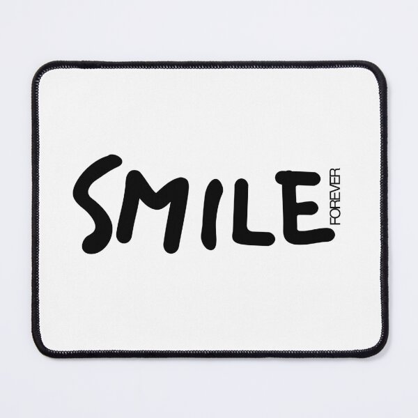 Item preview, Minimalist Typographic Art Smiles Forever in Black designed and sold by RRzShop.