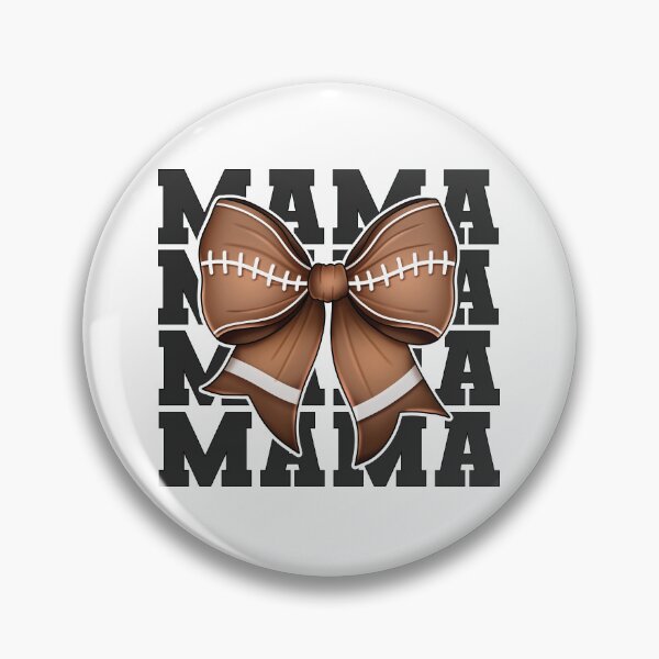 Item preview, Football Mama Bow – Game Day Graphic designed and sold by SweetTeezPrints.