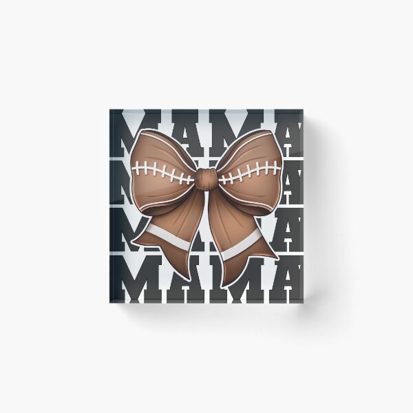 Item preview, Football Mama Bow – Game Day Graphic designed and sold by SweetTeezPrints.