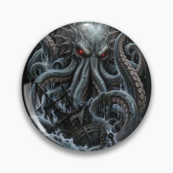 Item preview, Kraken Sea Creature Gothic Art designed and sold by CursedTeaDesigns.