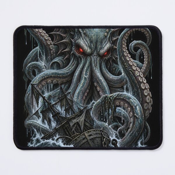 Item preview, Kraken Sea Creature Gothic Art designed and sold by CursedTeaDesigns.
