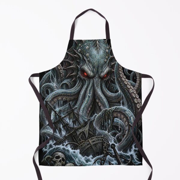 Item preview, Kraken Sea Creature Gothic Art designed and sold by CursedTeaDesigns.