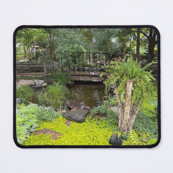 Item preview, Vibrant Garden Pond With Small Bridge designed and sold by Edify-.