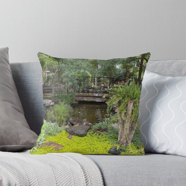 Item preview, Vibrant Garden Pond With Small Bridge designed and sold by Edify-.