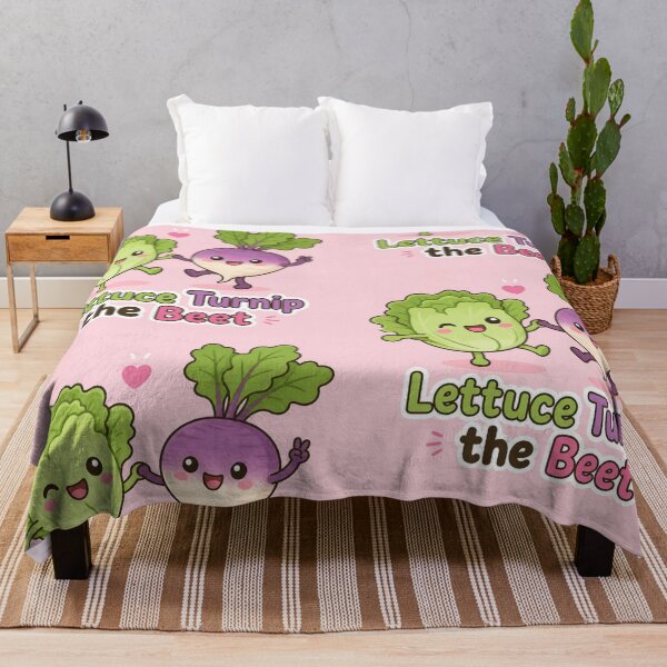Item preview, Lettuce Turnip the Beet Funny Lettuce And Turnip Illustration | Cute Pun Gift designed and sold by moonlit.ink.shop.
