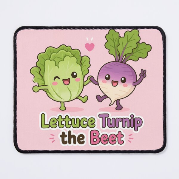 Item preview, Lettuce Turnip the Beet Funny Lettuce And Turnip Illustration | Cute Pun Gift designed and sold by moonlit.ink.shop.