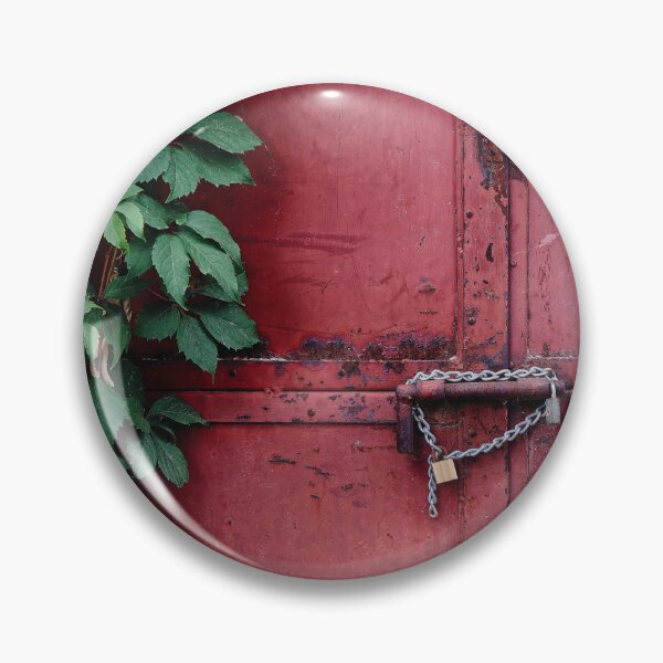 Item preview, Old Red Door with Chain and Vines designed and sold by Rabee Khalil Photography.