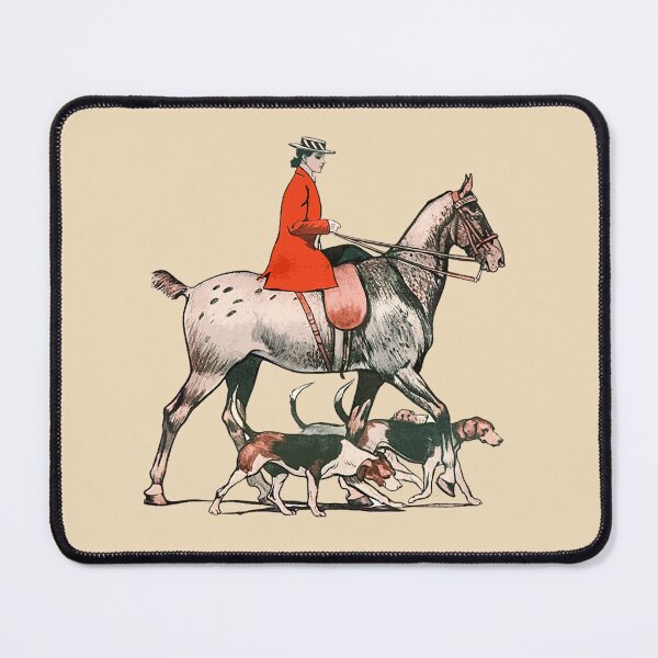 Item preview, Elegant Vintage Equestrian Horse Rider with Hounds  designed and sold by tanjica.