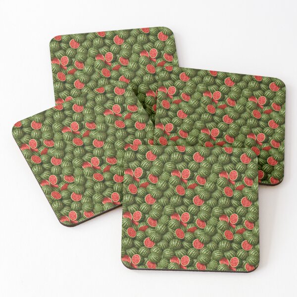 Item preview, Green and Red Watermelon Pattern designed and sold by KsaveraArt.