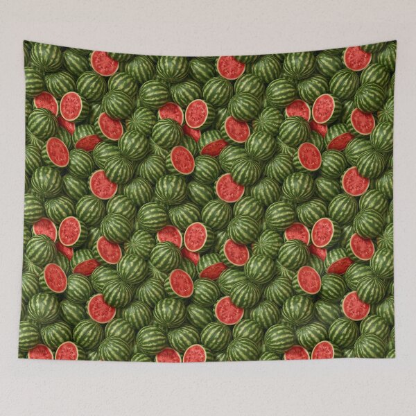 Item preview, Green and Red Watermelon Pattern designed and sold by KsaveraArt.