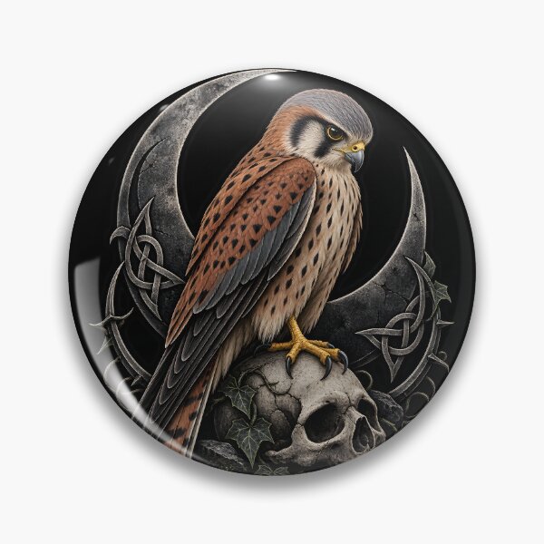 Item preview, Kestrel Bird of Prey Gothic Art designed and sold by CursedTeaDesigns.