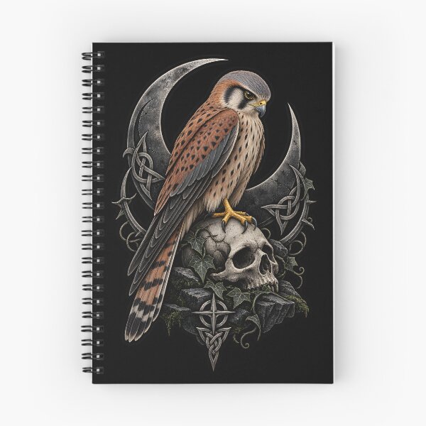 Item preview, Kestrel Bird of Prey Gothic Art designed and sold by CursedTeaDesigns.