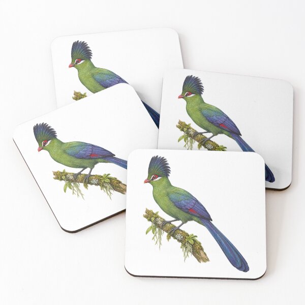 Item preview, Ruwenzori Turaco Watercolour Digital Watercolour designed and sold by FurusatoGallery.