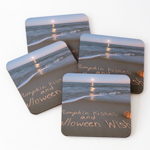 Item preview, Pumpkin Kisses And Halloween Wishes Sand Inscription Under Moonlight designed and sold by chase-thewave.