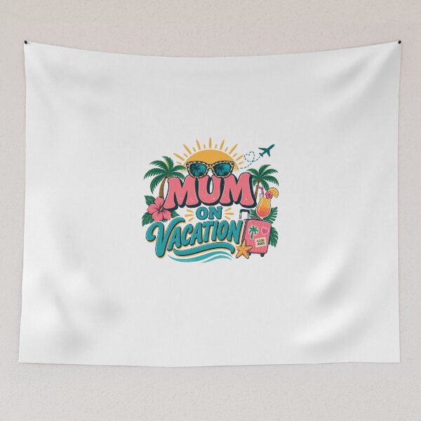Item preview, Mum on Vacation – Tropical Holiday Mom Shirt designed and sold by The Dubai Guy.