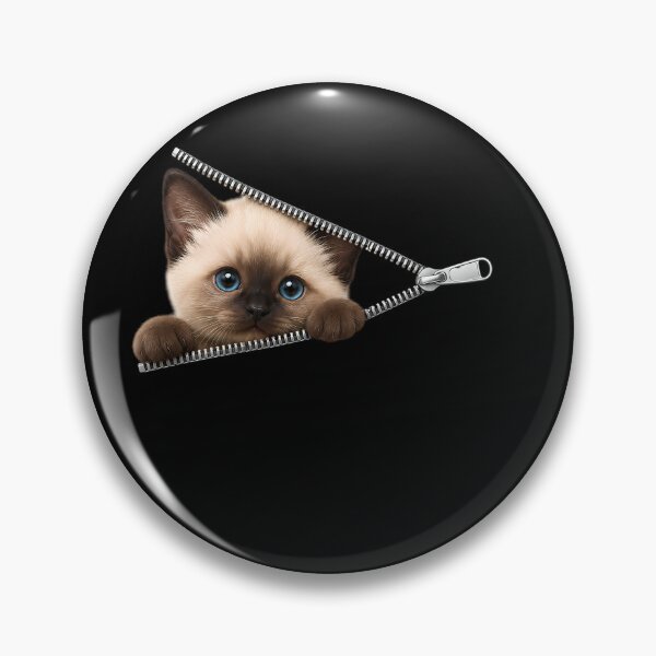 Item preview, Cute Kitten Peeking Zipper Cat Face designed and sold by M555888.