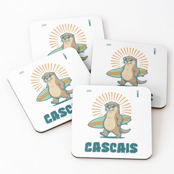 Item preview, Retro Surf Otter Lisboa Cascais designed and sold by NullSpacePrints.