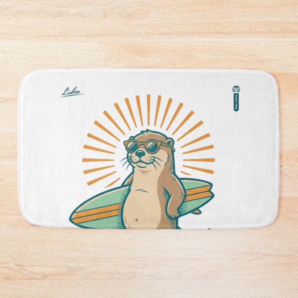 Item preview, Retro Surf Otter Lisboa Cascais designed and sold by NullSpacePrints.