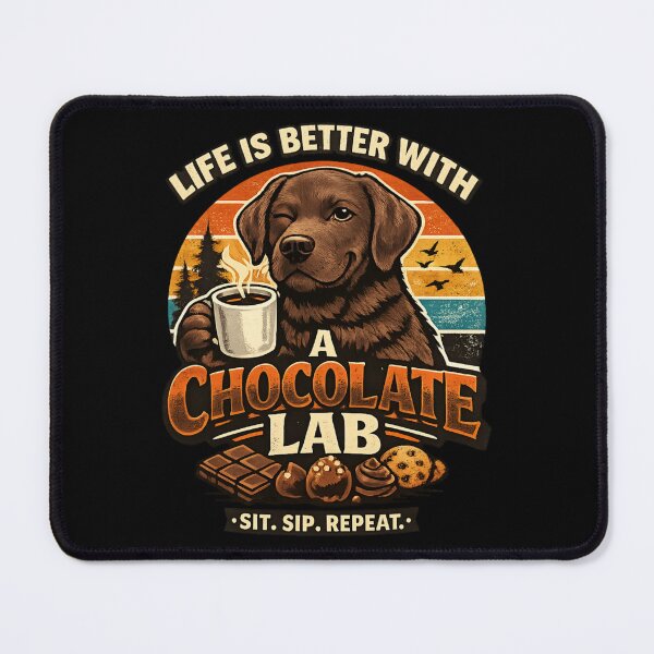 Item preview, Chocolate Labrador - Chocolate Lover Funny Dog Coffee designed and sold by SidTastic .