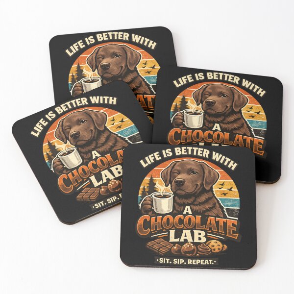 Item preview, Chocolate Labrador - Chocolate Lover Funny Dog Coffee designed and sold by SidTastic .
