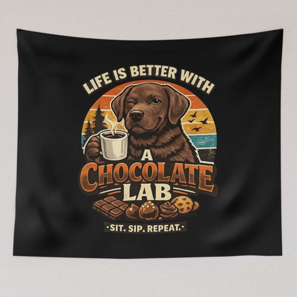 Item preview, Chocolate Labrador - Chocolate Lover Funny Dog Coffee designed and sold by SidTastic .