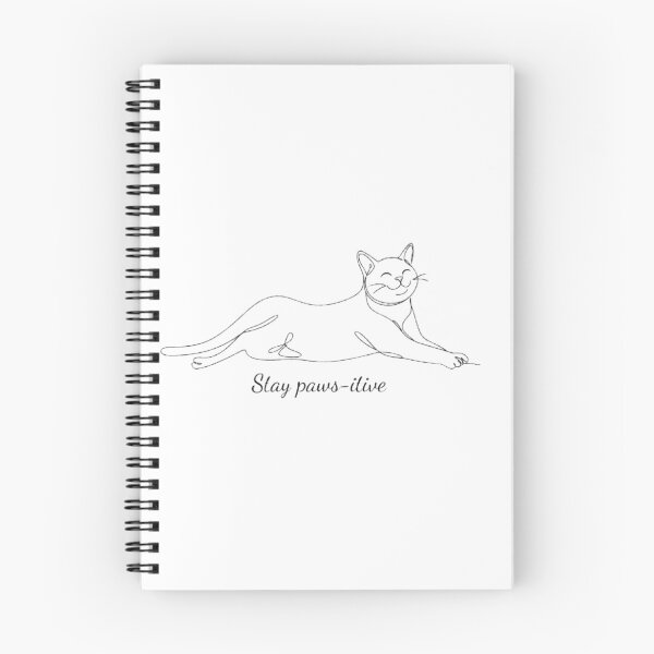 Item preview, Stay Paws-itive Smiling Relaxed Cat designed and sold by PrintforDesign.