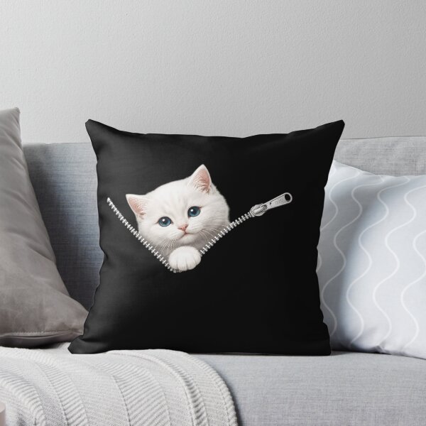 Item preview, Cute Kitten Peeking Zipper Cat Face designed and sold by M555888.