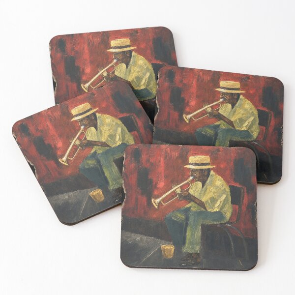 Item preview, Trumpet Player • Jazz Music Art • Bold Brass Musician Illustration designed and sold by kevnmel1964.
