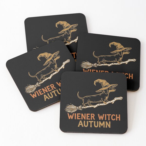 Item preview, Wiener Witch Autumn Dachshund Flying Broomstick Halloween Dog Shirt designed and sold by TeNovaStudio.