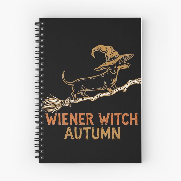 Item preview, Wiener Witch Autumn Dachshund Flying Broomstick Halloween Dog Shirt designed and sold by TeNovaStudio ⭐⭐⭐⭐⭐.
