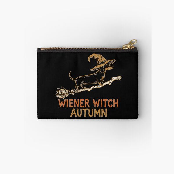 Item preview, Wiener Witch Autumn Dachshund Flying Broomstick Halloween Dog Shirt designed and sold by TeNovaStudio ⭐⭐⭐⭐⭐.