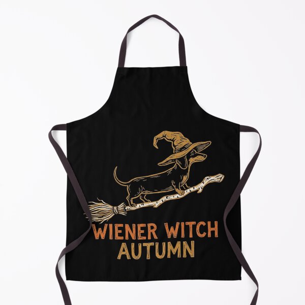 Item preview, Wiener Witch Autumn Dachshund Flying Broomstick Halloween Dog Shirt designed and sold by TeNovaStudio ⭐⭐⭐⭐⭐.