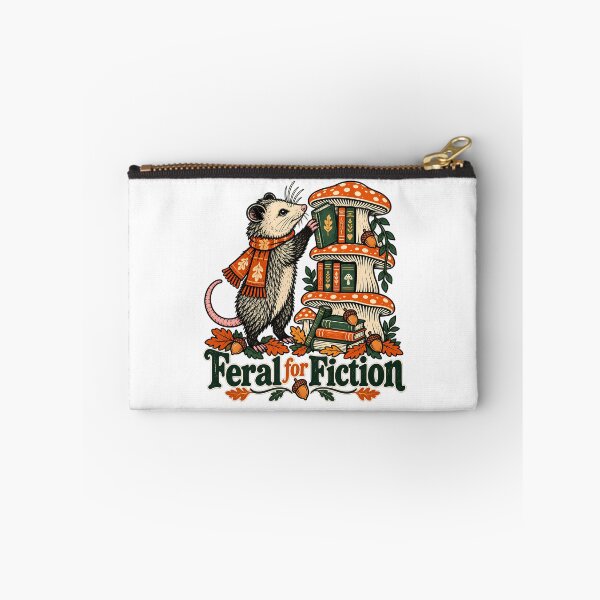 Item preview, Gift for Book Lover, Funny Bookworm Shirt, Opossum Lover Gift, Feral for Fiction Shirt, Librarian Gift, Reader Gift for Her, Bookish Gift designed and sold by PRINYOS.