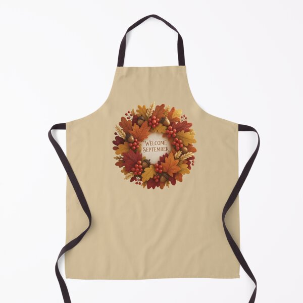 Item preview, Welcome September Autumn Wreath Minimalist Cozy Fall Aesthetic Classic Design designed and sold by ORIGINS LINES.