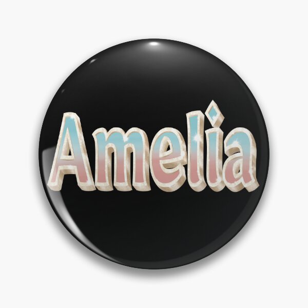 Item preview, Amelia Name in Blue and Coral with a Glam Style designed and sold by AloraDawnEve.