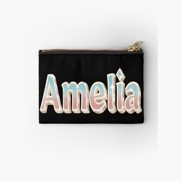 Item preview, Amelia Name in Blue and Coral with a Glam Style designed and sold by AloraDawnEve.