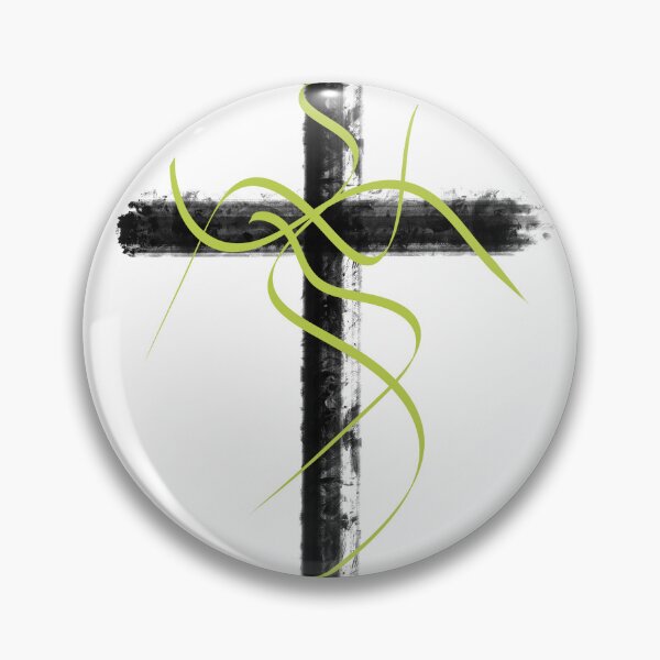 Item preview, Grunge Brushstroke Cross Fluid Olive Ribbon Abstract Edgy Symbol designed and sold by Akanyoni Studio .