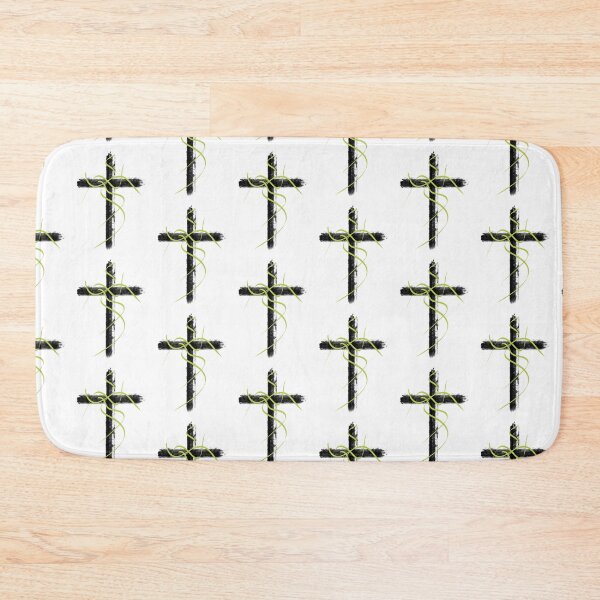 Item preview, Grunge Brushstroke Cross Fluid Olive Ribbon Abstract Edgy Symbol designed and sold by Akanyoni Studio .