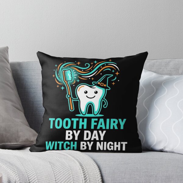 Item preview, Tooth Fairy By Day Witch By Night Dental Hygienist Halloween Molar Shirt designed and sold by TeNovaStudio ⭐⭐⭐⭐⭐.