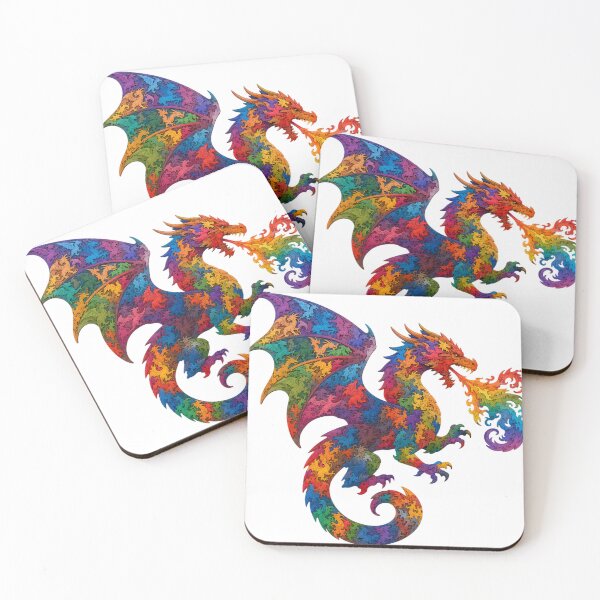 Item preview, Interlocking Wooden Dragon Jigsaw Puzzle Mythical Art Silhouette designed and sold by VisualVerseLab.
