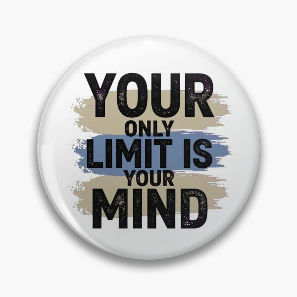 Item preview, Your Only Limit Is Your Mind Motivational Quote Typographic Art designed and sold by Vibe-Vary.
