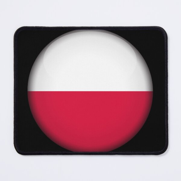 Item preview, Polish 3D Round Flag Poland Pride Design designed and sold by yazdogs.