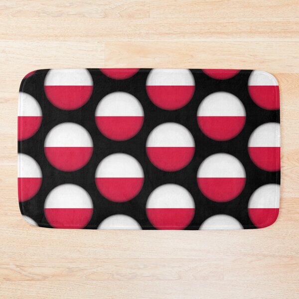Item preview, Polish 3D Round Flag Poland Pride Design designed and sold by YAZ.