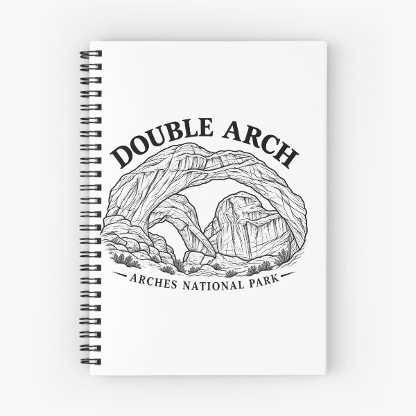 Item preview, : Double Arch Arches National Park Utah Line Art designed and sold by Tee Visions.