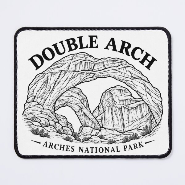 Item preview, : Double Arch Arches National Park Utah Line Art designed and sold by Tee Visions.